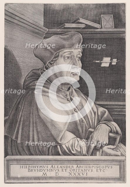 The Archbishop of Brindisi, dated 1536. Creator: Agostino Veneziano.