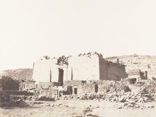 Kalabcheh (Talmis), Ruines du temple - Façade et Mur d'Enceinte, 1851-52, printed 1853-54. Creator: Félix Teynard.