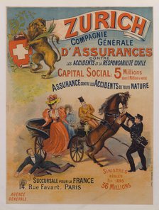 Zurich Insurance, 1895. Creator: Bergé, L. (active End of 19th cen.).