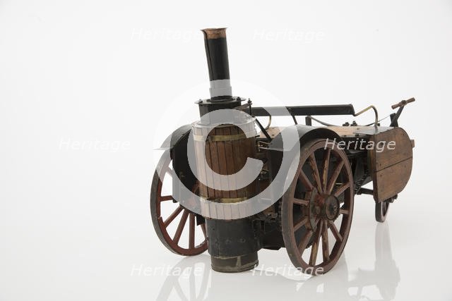1868 Knight Steam carriage scale model. Creator: Unknown.