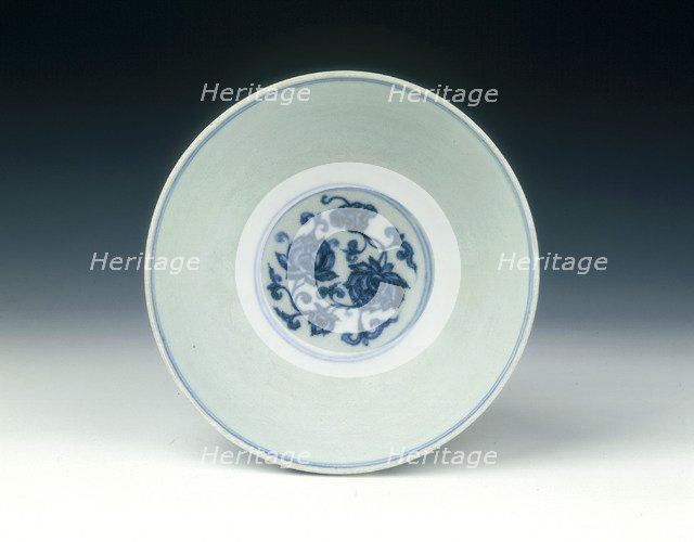 Blue and white bowl, early Ming dynasty, Yongle period, China, 1402-1424. Artist: Unknown