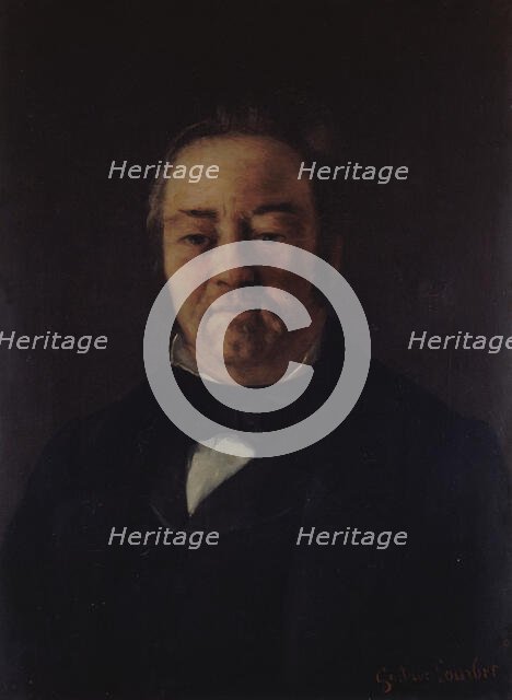 Portrait de Monsieur Corbinaud, 1863. Creator: Gustave Courbet.