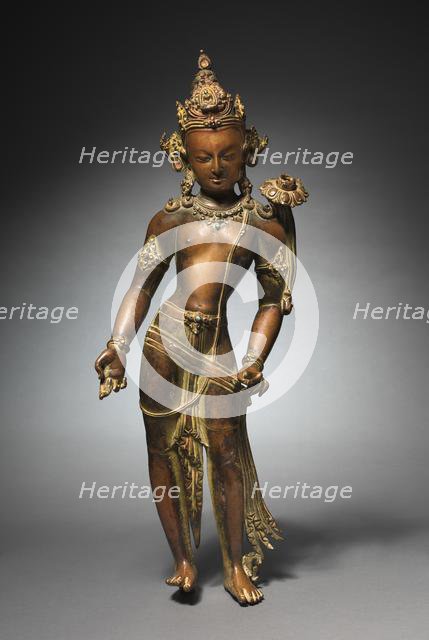 Avalokitesvara Padmapani: Bodhisattva of Mercy Bearing a Lotus, c. 1000s. Creator: Unknown.