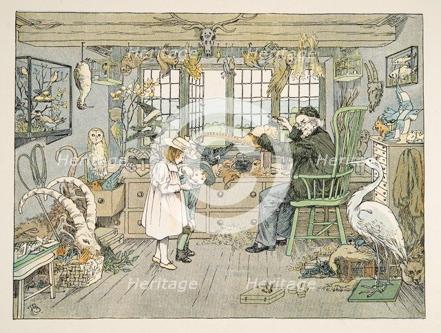 The Bird Stuffer,  from Four and Twenty Toilers, pub. 1900 (colour lithograph)