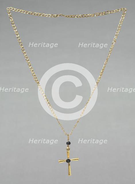 Chain with Pendant Cross, 500s. Creator: Unknown.