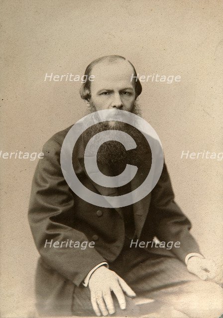 Fyodor Dostoevsky, Russian novelist, c1860-c1881. Artist: Lauffert