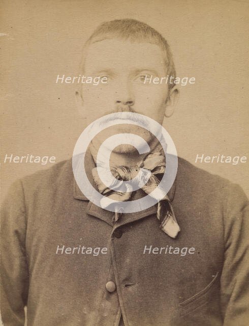 Chapin. Armand, Louis. 30 ans, né à épeigné (Indre & Loire). Charron. Anarchiste. 1/3/94. , 1894. Creator: Alphonse Bertillon.