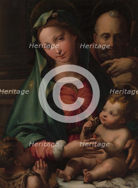 The Holy Family with the Infant Saint John the Baptist, ca. 1524-26. Creator: Perino del Vaga.