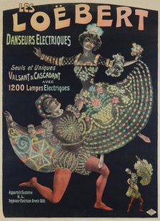 Les Loëbert, danseurs électriques, c1895-1900. Creator: Galice, Louis (1864-1935).