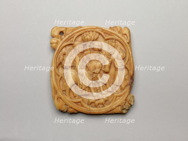 Mirror Case with Falconry Scene, 1325/50. Creator: Unknown.