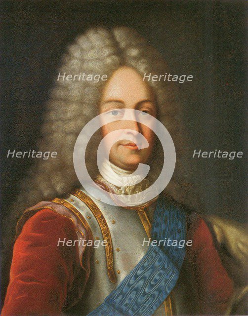 Portrait of Prince Vasily Lukich Dolgorukov (1672-1739), First half of the 19th cent.. Artist: Anonymous  