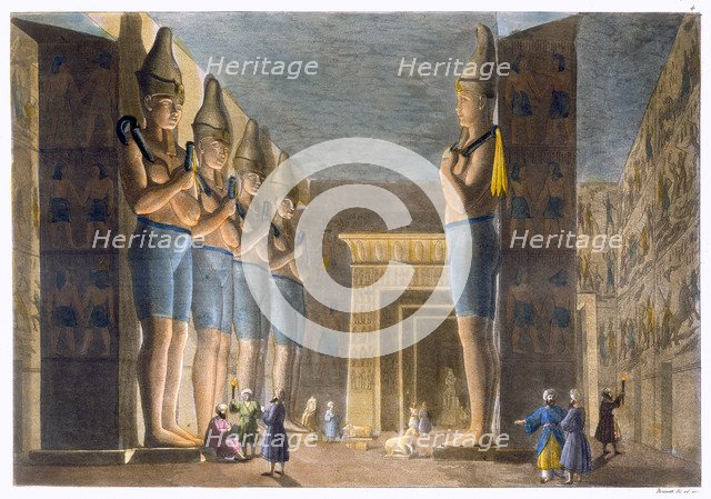 Temple of Rameses II, Abu Simbel, Egypt, c1820-1839. Artist: G Bramati
