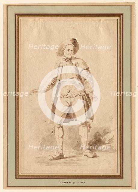 The Actor Clairval, 18th century. Creator: Étienne Aubry (French, 1745-1781).