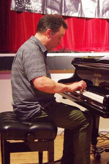 Jason Rebello, Jason Rebello-Orlando Le Fleming Duo, Battle Jazz Festival, East Sussex, July 2024. Creator: Brian O'Connor.