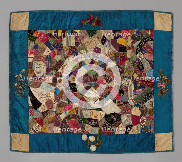 Parlor Throw, Illinois, c. 1890. Creator: Unknown.