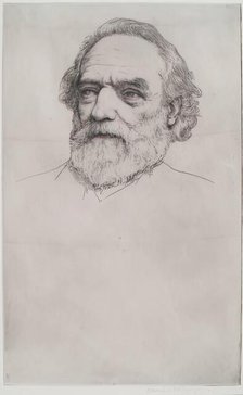 Portrait of Alphonse Legros. Creator: Charles Holroyd