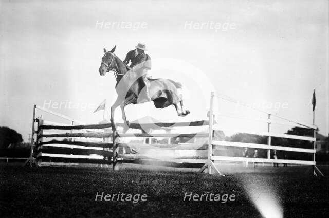 Monmouth Horse Show [jumping], between c1910 and c1915. Creator: Bain News Service.