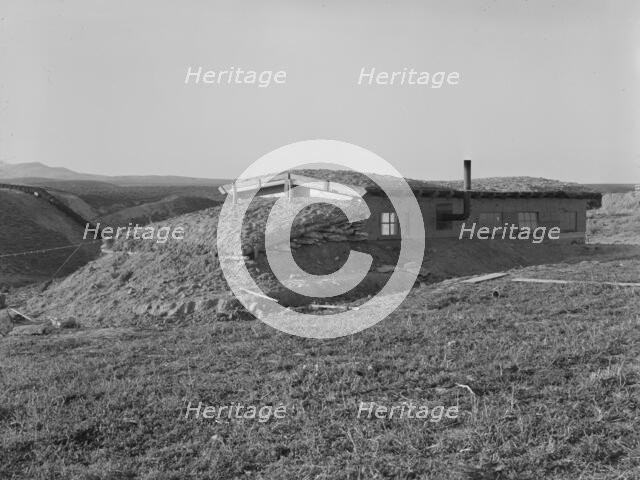 The Daugherty home, Warm Springs district, Malheur County, Oregon, 1939. Creator: Dorothea Lange.