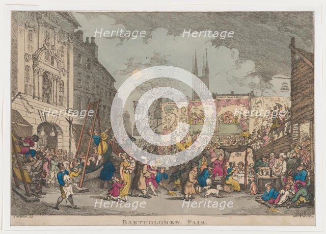Bartholomew Fair, 1807., 1807. Creator: Thomas Rowlandson.