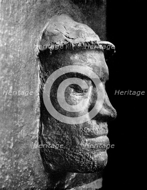 Death mask of Lorenzo de' Medici, ruler of Florence, 1492 (1956). Artist: Unknown