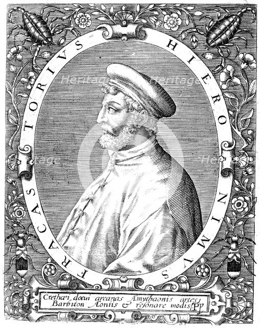 Girolamo Frascatoro, Italian physician, poet and astronomer, late 16th century. Artist: Theodor de Bry