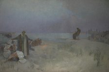 The Last Days of Jan Amos Komenský in Naarden (The cycle The Slav Epic), 1912. Creator: Mucha, Alfons Marie (1860-1939).