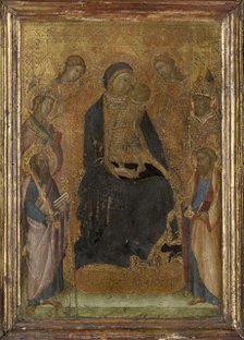 Madonna and Child Enthroned, with Saints and Angels, after 1358. Creator: Lippo Vanni.