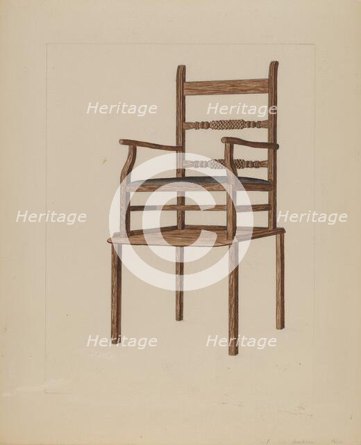 Child's High Chair, c. 1937. Creator: Frederick Jackson.