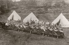 Rowntree boys camp, Coniston, Cumbria, summer 1913. Artist: Unknown