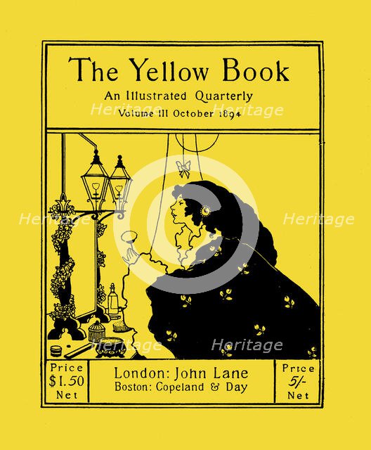 Cover of "The Yellow Book", Volume 3, October 1894, 1894. Creator: Beardsley, Aubrey  .