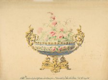 Design for a Jardiniere, 19th century. Creator: Anon.