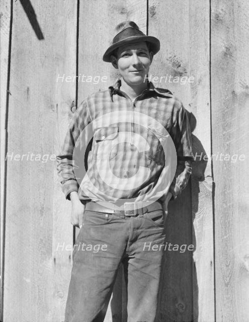 One of thirty-six members of Ola self-help sawmill cooperation, Gem County, Idaho, 1939. Creator: Dorothea Lange.