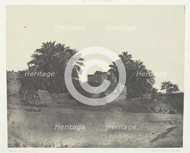 Ruines d'Une Fortification Romaine, Philoe; Nubie, 1849/51, printed 1852. Creator: Maxime du Camp.
