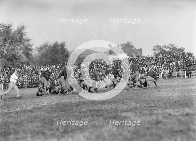 Football - Georgetown-Carlisle Game; Glenn Warner, 1912. Creator: Harris & Ewing.