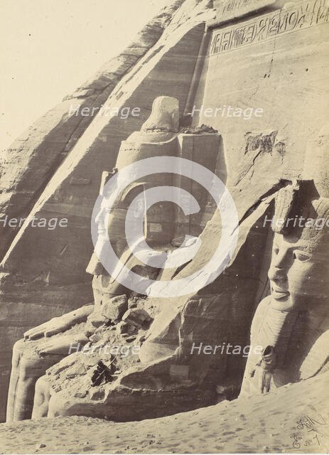 Abu Simbel, Nubia, 1857. Creator: Francis Frith.