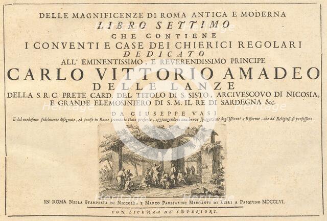 Delle Magnificenze di Roma Antica e Moderna (vol. 3), published 1747-1761. Creator: Giuseppe Vasi.