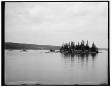 Chapel Island, Upper Saranac Lake, Adirondack Mountains, c1902. Creator: William H. Jackson.
