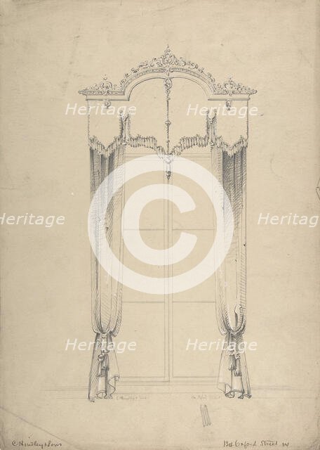 Design for Curtains, 1841-84. Creator: Charles Hindley & Sons.