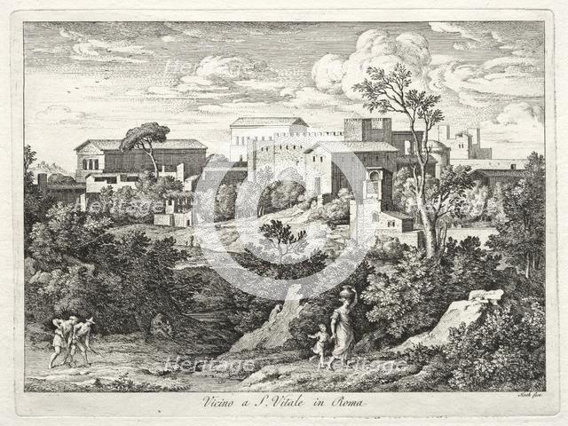 View of San Vitale, Rome, c. 1810. Creator: Joseph Anton Koch (Austrian, 1768-1839).