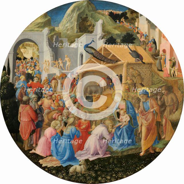 The Adoration of the Magi, c. 1440/1460. Creators: Filippo Lippi, Fra Angelico.