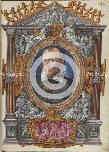 Cipriano de Rore (1515/16-1565) From Sechsstimmige Motette Mirabar solito laetas, ca 1559. Creator: Mielich (Muelich), Hans (1516-1573).