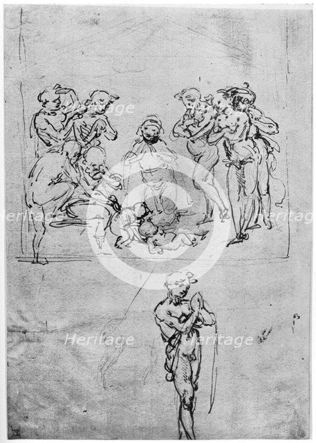 Study for the 'Adoration of the Magi', c1481 (1954).Artist: Leonardo da Vinci