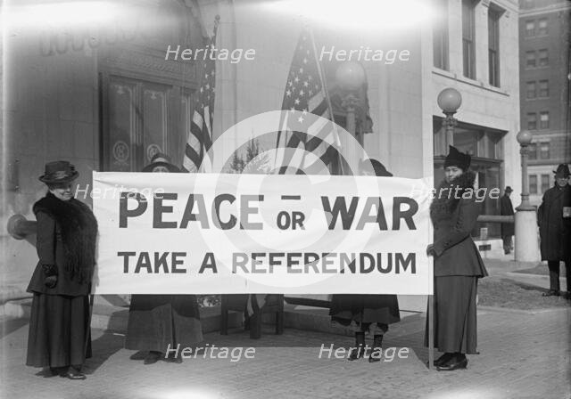 Pacifists, 1917. Creator: Harris & Ewing.