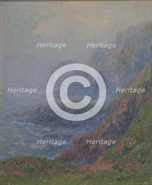 Foggy morning at Ouessant (Matinée brumeuse à Ouessant), 1901. Creator: Moret, Henry (1856-1913).