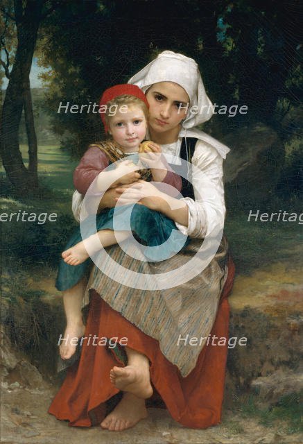 Breton Brother and Sister, 1871. Creator: William-Adolphe Bouguereau.