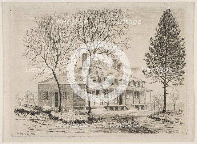 Somerindyck House (from Scenes of Old New York), 1870. Creator: Henry Farrer.