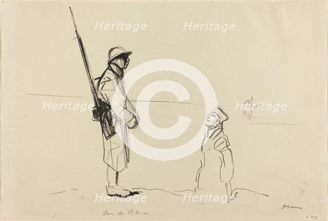 Sur le Rhin, c. 1914/1919. Creator: Jean Louis Forain.