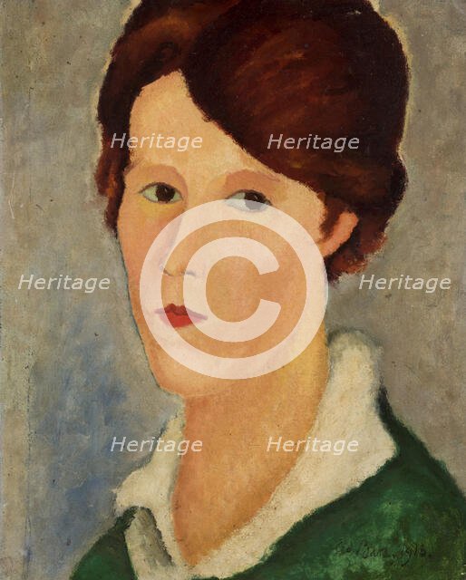 Portrait of Róza Aleksandrowicz-Study of the Head, 1918. Creator: Pierre-Edouard Baranowski.