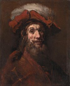 Man in plumed beret, 1660-1661. Creator: Rembrandt van Rhijn (1606-1669).