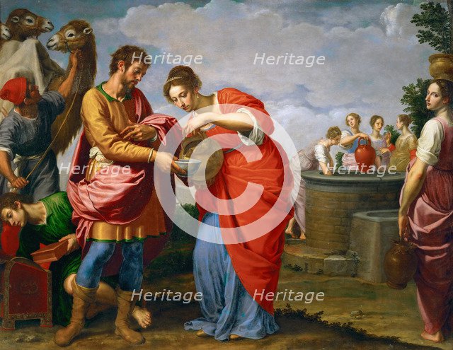 Rebecca and Eliezer at the Well.